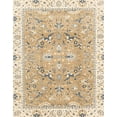 thumbnail image 1 of Ahgly Company Machine Washable Indoor Rectangle Abstract Deep Peach Orange Area Rugs, 8' x 10', 1 of 7