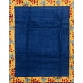 thumbnail image 1 of Ahgly Company Machine Washable Indoor Rectangle Abstract Denim Dark Blue Area Rugs, 2' x 5', 1 of 7
