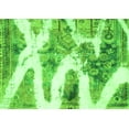 thumbnail image 1 of Ahgly Company Machine Washable Indoor Rectangle Abstract Green Modern Area Rugs, 3' x 5', 1 of 4