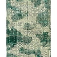 thumbnail image 1 of Ahgly Company Machine Washable Indoor Rectangle Abstract Green Thumb Green Area Rugs, 3' x 5', 1 of 7