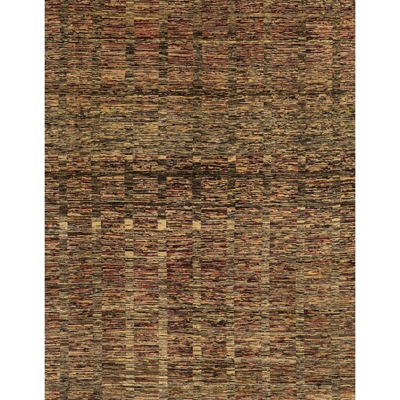 Ahgly Company Machine Washable Indoor Rectangle Abstract Night Red Area Rugs, 5' x 7'