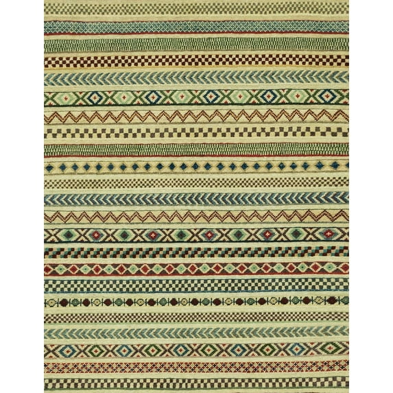 Ahgly Company Machine Washable Indoor Rectangle Abstract Oak Brown Area Rugs, 2' x 5'