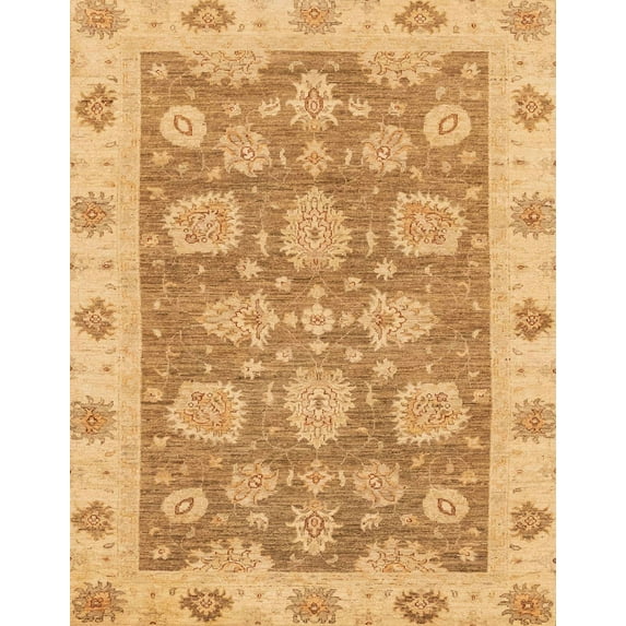Ahgly Company Machine Washable Indoor Rectangle Abstract Orange Area Rugs, 2' x 4'
