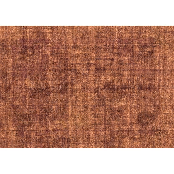 Ahgly Company Machine Washable Indoor Rectangle Abstract Orange Modern Area Rugs, 2' x 4'