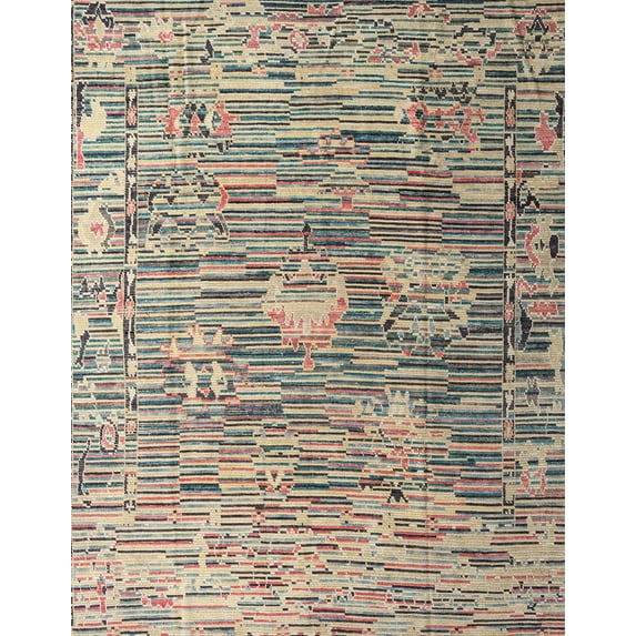 Ahgly Company Machine Washable Indoor Rectangle Abstract Puce Purple Area Rugs, 3' x 5'