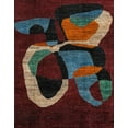 thumbnail image 1 of Ahgly Company Machine Washable Indoor Rectangle Abstract Red Area Rugs, 5' x 8', 1 of 7