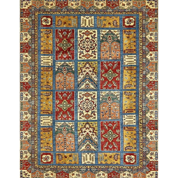 Ahgly Company Machine Washable Indoor Rectangle Abstract Red Brown Area Rugs, 5' x 7'