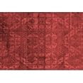 thumbnail image 1 of Ahgly Company Machine Washable Indoor Rectangle Abstract Red Modern Area Rugs, 4' x 6', 1 of 4