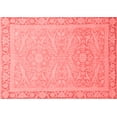 thumbnail image 1 of Ahgly Company Machine Washable Indoor Rectangle Abstract Red Modern Area Rugs, 5' x 8', 1 of 4