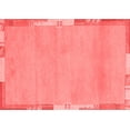 thumbnail image 1 of Ahgly Company Machine Washable Indoor Rectangle Abstract Red Modern Area Rugs, 7' x 9', 1 of 4