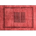 thumbnail image 1 of Ahgly Company Machine Washable Indoor Rectangle Abstract Red Modern Area Rugs, 8' x 10', 1 of 4