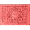 thumbnail image 1 of Ahgly Company Machine Washable Indoor Rectangle Abstract Red Modern Area Rugs, 8' x 12', 1 of 4