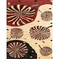 thumbnail image 1 of Ahgly Company Machine Washable Indoor Rectangle Abstract Saffron Red Area Rugs, 2' x 5', 1 of 7