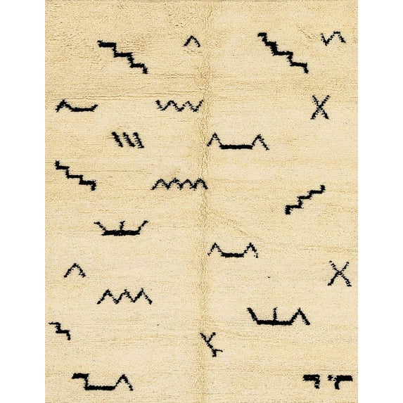 Ahgly Company Machine Washable Indoor Rectangle Abstract Sun Yellow Area Rugs, 3' x 5'