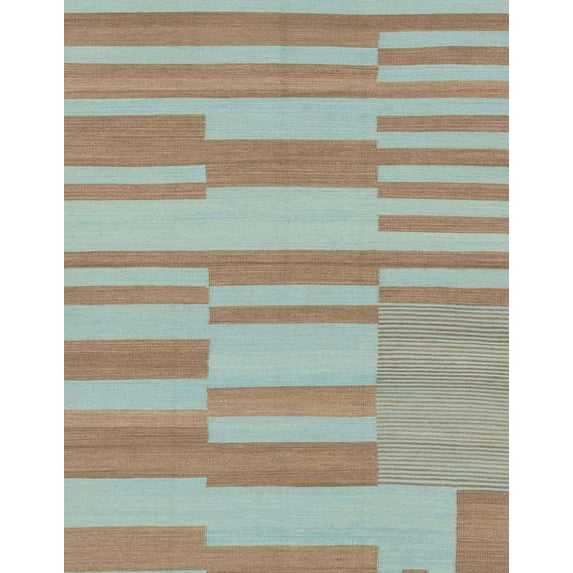 Ahgly Company Machine Washable Indoor Rectangle Abstract Tiger Orange Brown Area Rugs, 5' x 7'