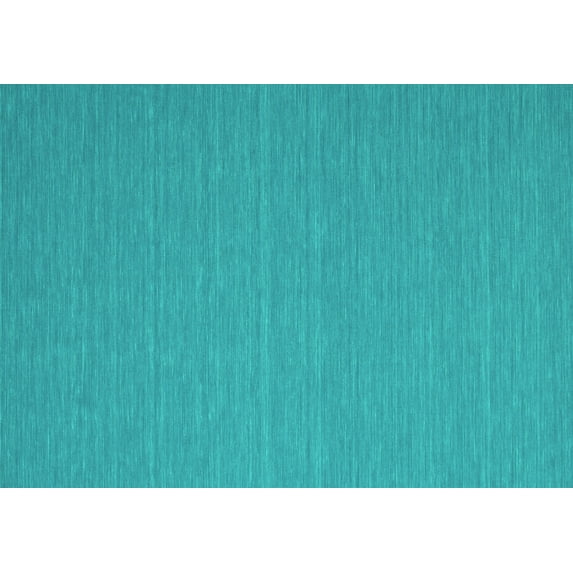 Ahgly Company Machine Washable Indoor Rectangle Abstract Turquoise Blue Contemporary Area Rugs, 2' x 5'