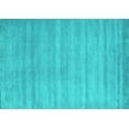 thumbnail image 1 of Ahgly Company Machine Washable Indoor Rectangle Abstract Turquoise Blue Contemporary Area Rugs, 3' x 5', 1 of 4