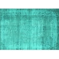 thumbnail image 1 of Ahgly Company Machine Washable Indoor Rectangle Abstract Turquoise Blue Contemporary Area Rugs, 5' x 8', 1 of 4