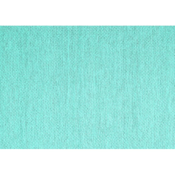 Ahgly Company Machine Washable Indoor Rectangle Abstract Turquoise Blue Contemporary Area Rugs, 7' x 9'