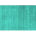thumbnail image 1 of Ahgly Company Machine Washable Indoor Rectangle Abstract Turquoise Blue Contemporary Area Rugs, 8' x 10', 1 of 4