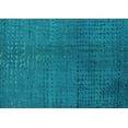 thumbnail image 1 of Ahgly Company Machine Washable Indoor Rectangle Abstract Turquoise Blue Modern Area Rugs, 2' x 3', 1 of 4