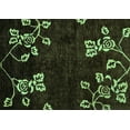 thumbnail image 1 of Ahgly Company Machine Washable Indoor Rectangle Abstract Turquoise Blue Modern Area Rugs, 2' x 4', 1 of 4