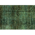 thumbnail image 1 of Ahgly Company Machine Washable Indoor Rectangle Abstract Turquoise Blue Modern Area Rugs, 6' x 9', 1 of 4