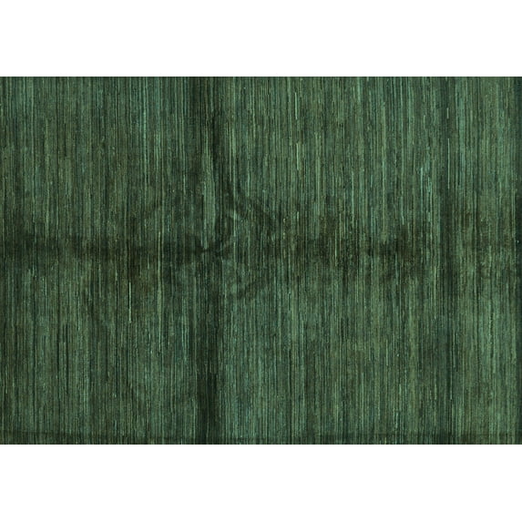 Ahgly Company Machine Washable Indoor Rectangle Abstract Turquoise Blue Modern Area Rugs, 7' x 9'