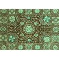 thumbnail image 1 of Ahgly Company Machine Washable Indoor Rectangle Abstract Turquoise Blue Modern Area Rugs, 8' x 10', 1 of 4