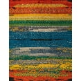 thumbnail image 1 of Ahgly Company Machine Washable Indoor Rectangle Abstract Vermilion Red Area Rugs, 2' x 5', 1 of 7