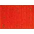 thumbnail image 1 of Ahgly Company Machine Washable Indoor Rectangle Abstract Yellow Contemporary Area Rugs, 5' x 7', 1 of 4