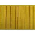 thumbnail image 1 of Ahgly Company Machine Washable Indoor Rectangle Abstract Yellow Contemporary Area Rugs, 5' x 7', 1 of 4