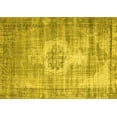 thumbnail image 1 of Ahgly Company Machine Washable Indoor Rectangle Abstract Yellow Contemporary Area Rugs, 6' x 9', 1 of 4