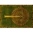 thumbnail image 1 of Ahgly Company Machine Washable Indoor Rectangle Abstract Yellow Modern Area Rugs, 2' x 3', 1 of 4