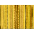 thumbnail image 1 of Ahgly Company Machine Washable Indoor Rectangle Abstract Yellow Modern Area Rugs, 3' x 5', 1 of 4