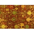 thumbnail image 1 of Ahgly Company Machine Washable Indoor Rectangle Abstract Yellow Modern Area Rugs, 5' x 7', 1 of 4