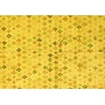 thumbnail image 1 of Ahgly Company Machine Washable Indoor Rectangle Abstract Yellow Modern Area Rugs, 5' x 7', 1 of 4