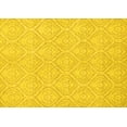 thumbnail image 1 of Ahgly Company Machine Washable Indoor Rectangle Abstract Yellow Modern Area Rugs, 7' x 10', 1 of 4