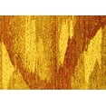 thumbnail image 1 of Ahgly Company Machine Washable Indoor Rectangle Abstract Yellow Modern Area Rugs, 7' x 9', 1 of 4