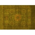 thumbnail image 1 of Ahgly Company Machine Washable Indoor Rectangle Abstract Yellow Modern Area Rugs, 8' x 10', 1 of 4