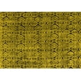 thumbnail image 1 of Ahgly Company Machine Washable Indoor Rectangle Abstract Yellow Modern Area Rugs, 8' x 10', 1 of 4