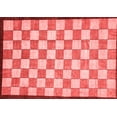 thumbnail image 1 of Ahgly Company Machine Washable Indoor Rectangle Checkered Red Modern Area Rugs, 2' x 4', 1 of 1