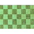 thumbnail image 1 of Ahgly Company Machine Washable Indoor Rectangle Checkered Turquoise Blue Modern Area Rugs, 2' x 3', 1 of 4