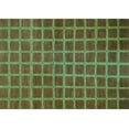 thumbnail image 1 of Ahgly Company Machine Washable Indoor Rectangle Checkered Turquoise Blue Modern Area Rugs, 2' x 3', 1 of 4