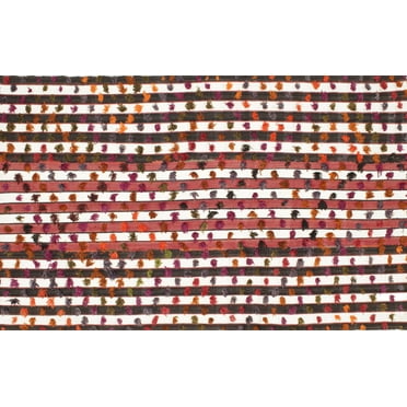 Ahgly Company Machine Washable Indoor Rectangle Contemporary Brown Red Area Rugs, 4' x 6'