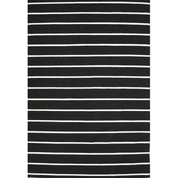 Ahgly Company Machine Washable Indoor Rectangle Contemporary Carbon Gray Area Rugs, 5' x 8'