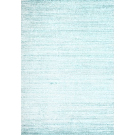 Ahgly Company Machine Washable Indoor Rectangle Contemporary Light Slate Blue Area Rugs, 2' x 5'