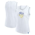 thumbnail image 1 of Women's-Fanatics  White Los Angeles Rams Slub Tank Top, 1 of 3