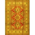 thumbnail image 1 of Ahgly Company Machine Washable Indoor Rectangle Geometric Yellow Traditional Area Rugs, 5' x 7', 1 of 4