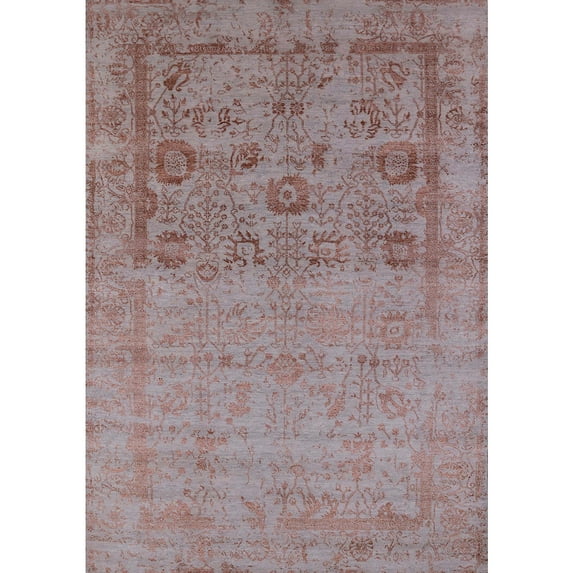 Ahgly Company Machine Washable Indoor Rectangle Industrial Modern Dark Almond Brown Area Rugs, 7' x 9'